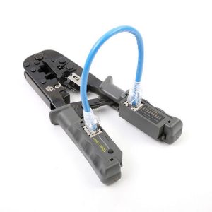 Rj 45 Crimping Tool With Network Cablelan Tester