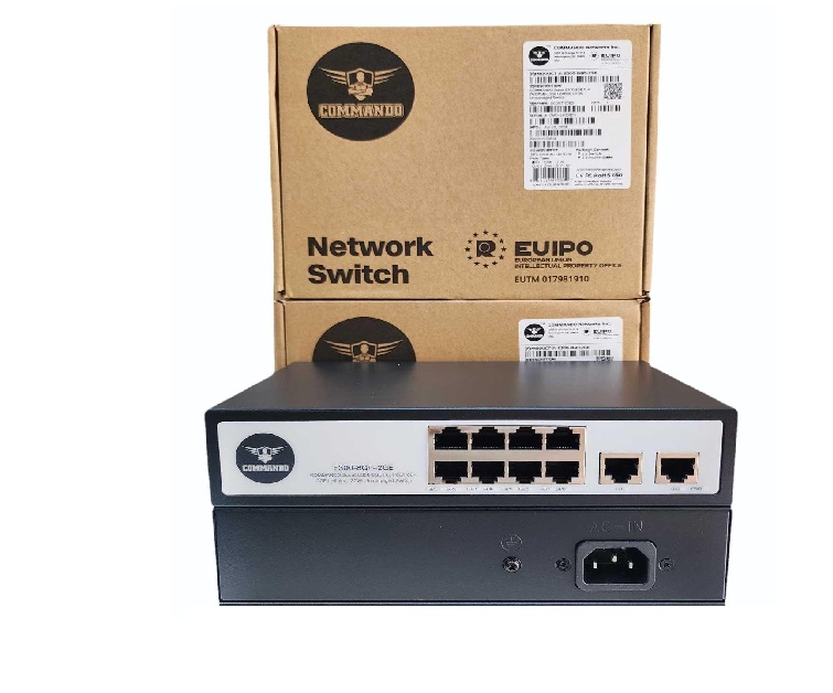 Commando E300 8GP+2SFP Scout 8Port POE Switch